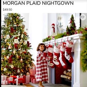 Potterybarn Flannel Christmas Nightgown